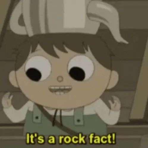 Greg showing his rock